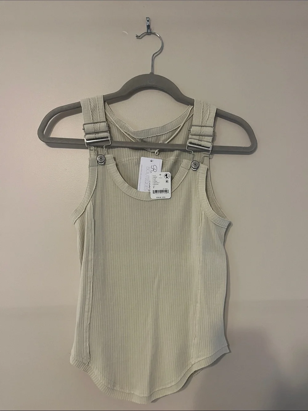 Free People Ivory Jamie tank top NWT